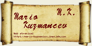 Mario Kuzmančev vizit kartica